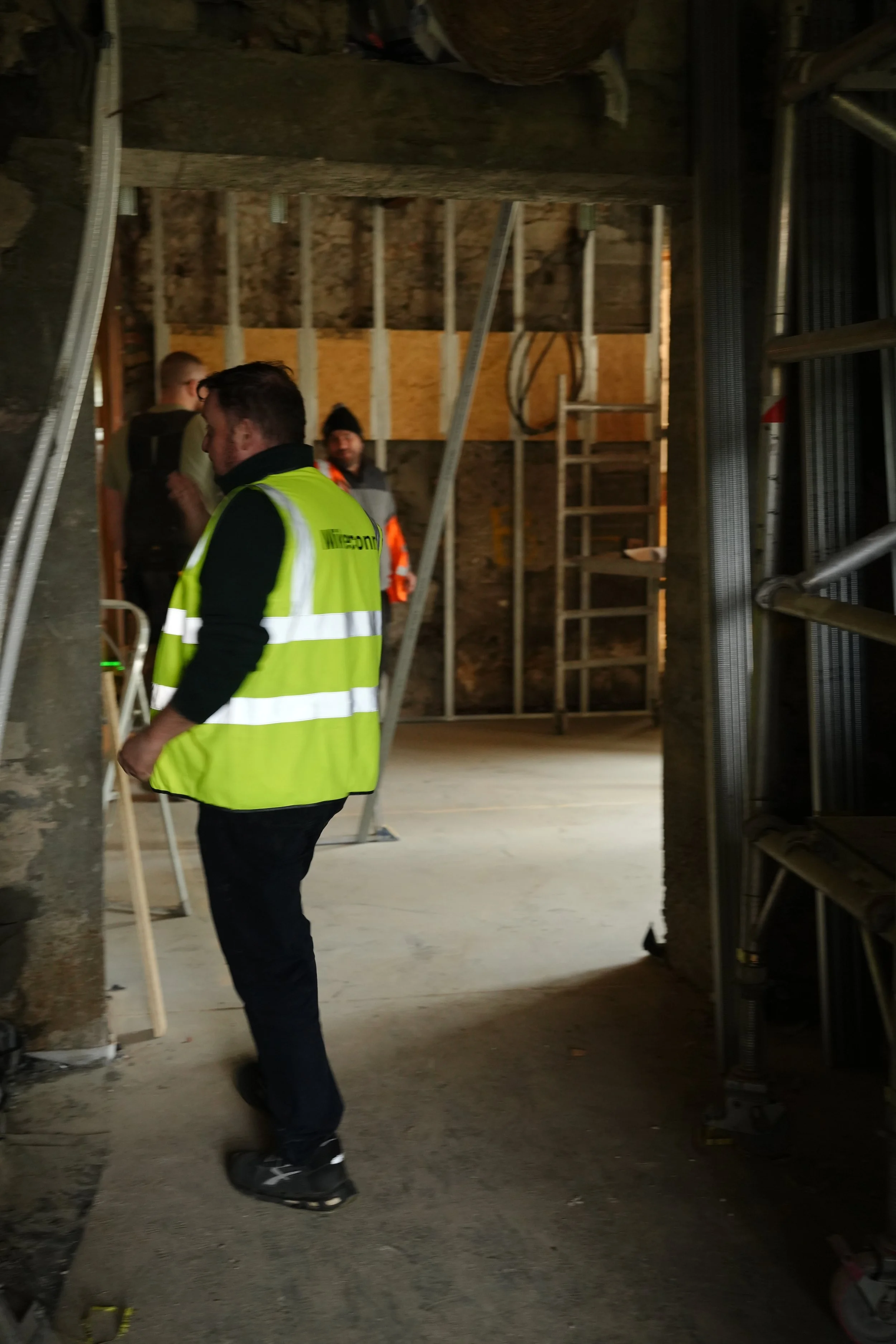 MikeConn construction on site 