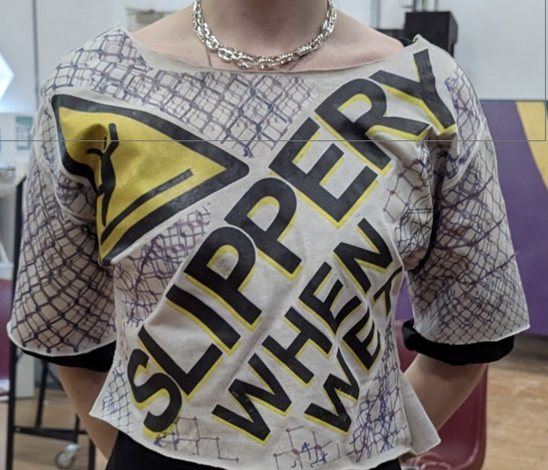 Transfer Printing for Sweeney Todd 2025. Designed. Dotty Squibb.