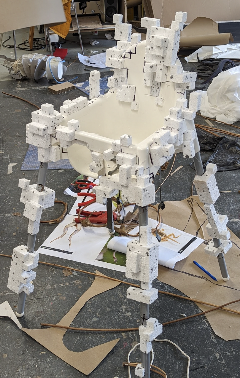 Glitch Chair for SPAWN! 2024. Dir. Lucy Hall.