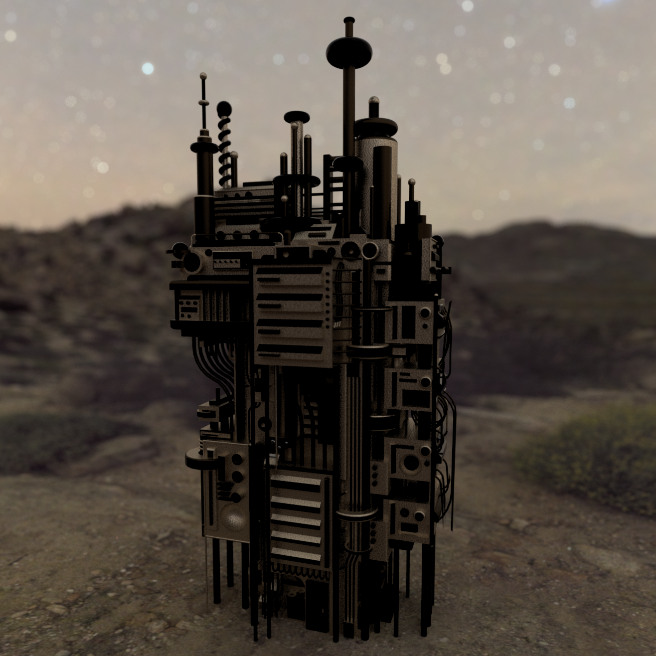Cyberpunk Building