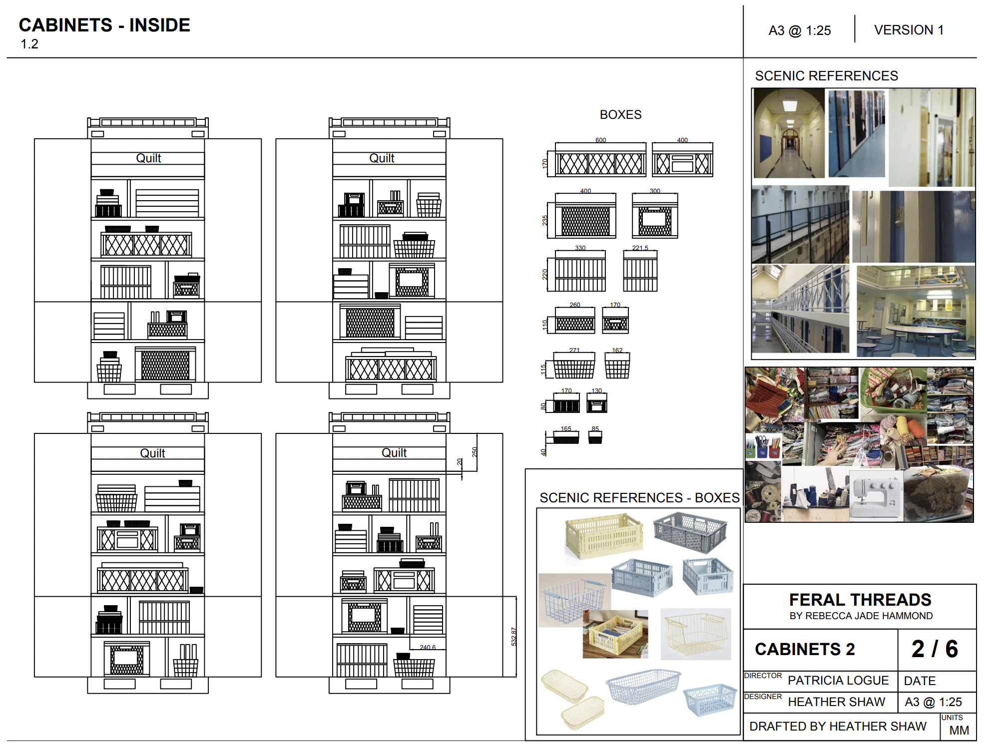 Technical Drawings for Feral Threads