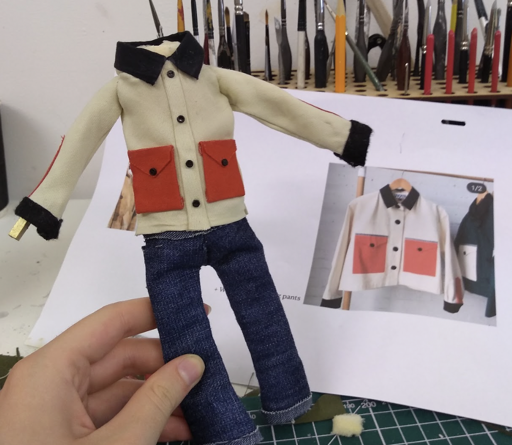 Costumes for Stop-Motion Puppets. Hot Chip 'Eleanor' Music Video. Designed: Jennifer Kidd