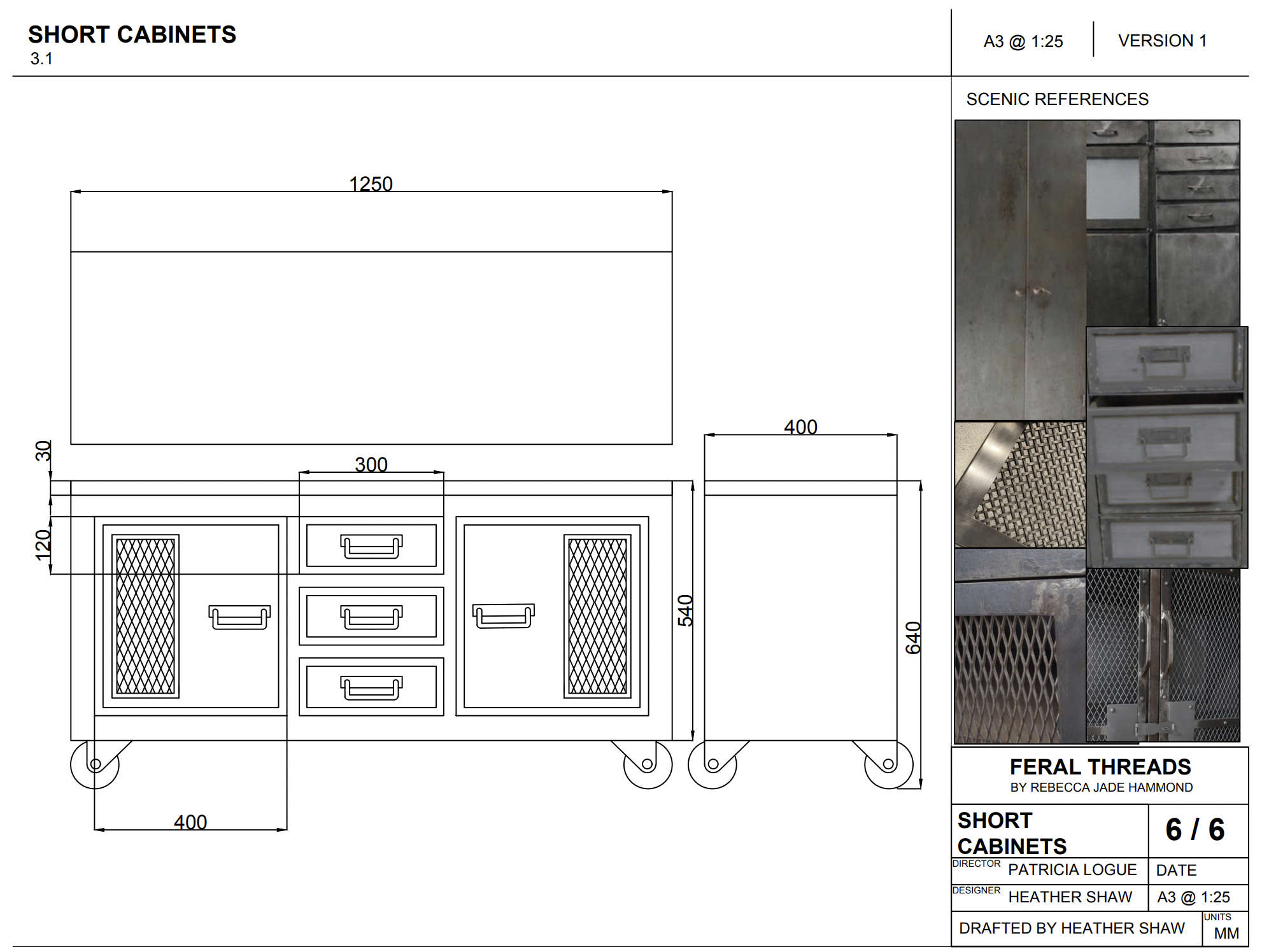 Technical Drawings for Feral Threads