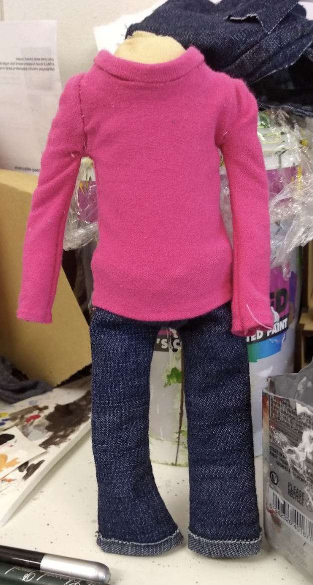 Costumes for Stop-Motion Puppets. Hot Chip 'Eleanor' Music Video. Designed: Jennifer Kidd