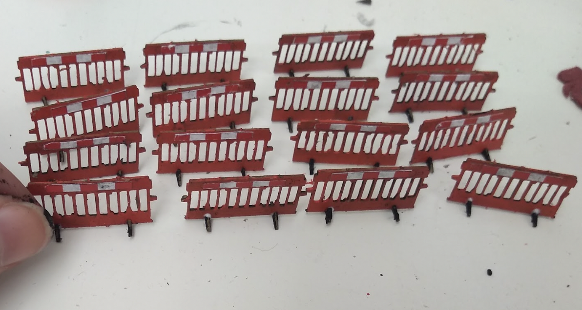 Miniature Fences for Hot Chip 'Eleanor' Musical. Designed. Jennifer Kidd.