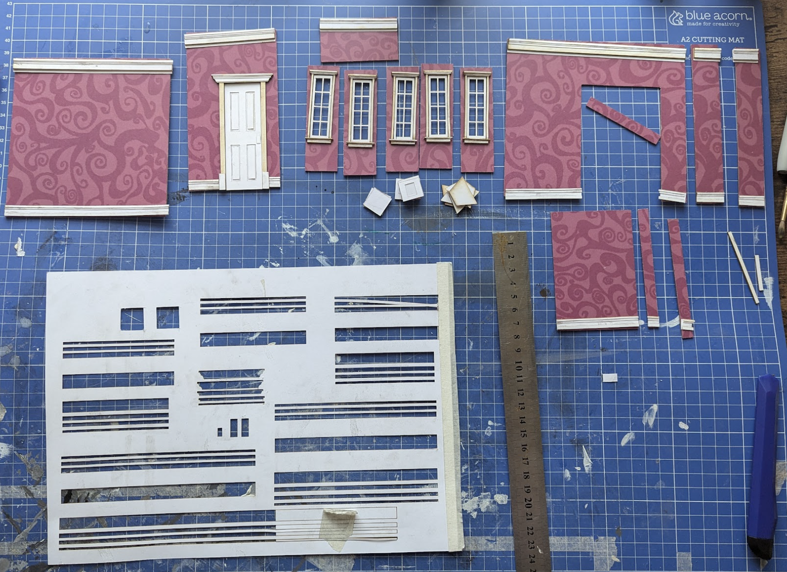Laser Cut Pieces for Coraline Model