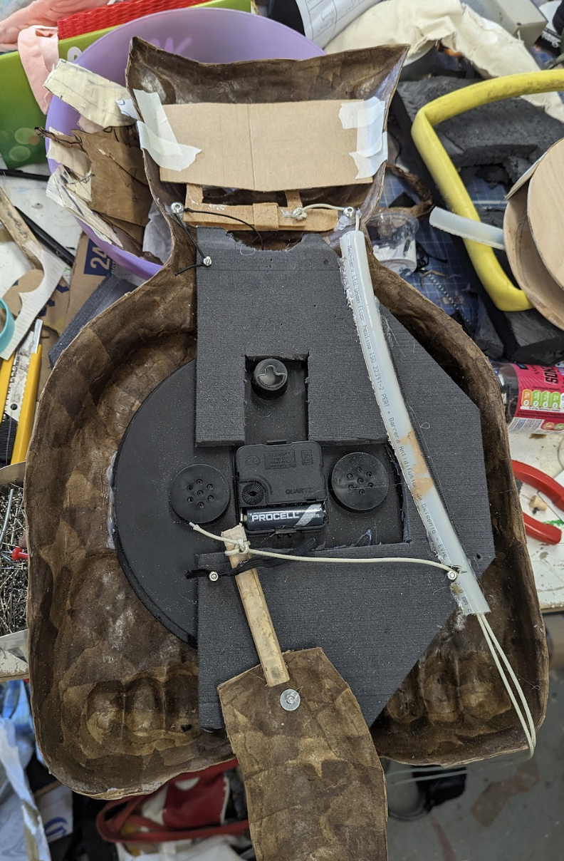 Cat Clock Hat Mechanism