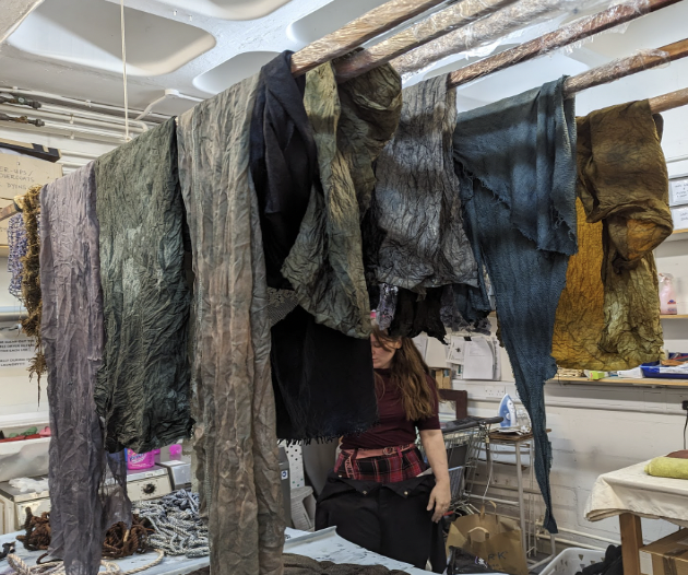 Dying Process for Wearable Art 2024.