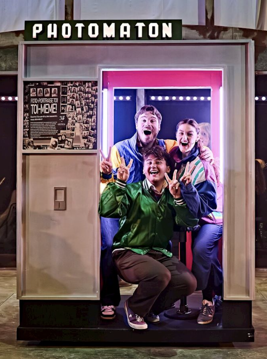 Amelie the Musical Set, 2025. Playwright - Craig Lucas
Director: Anthony Lau
Set designer: Cerys Arrowsmith
Design assistant - Heather Shaw
Costume designer: Beini Li
Lighting designer: Cadi Davage
Construction manager: Bea Massey
Photographer: Jorge