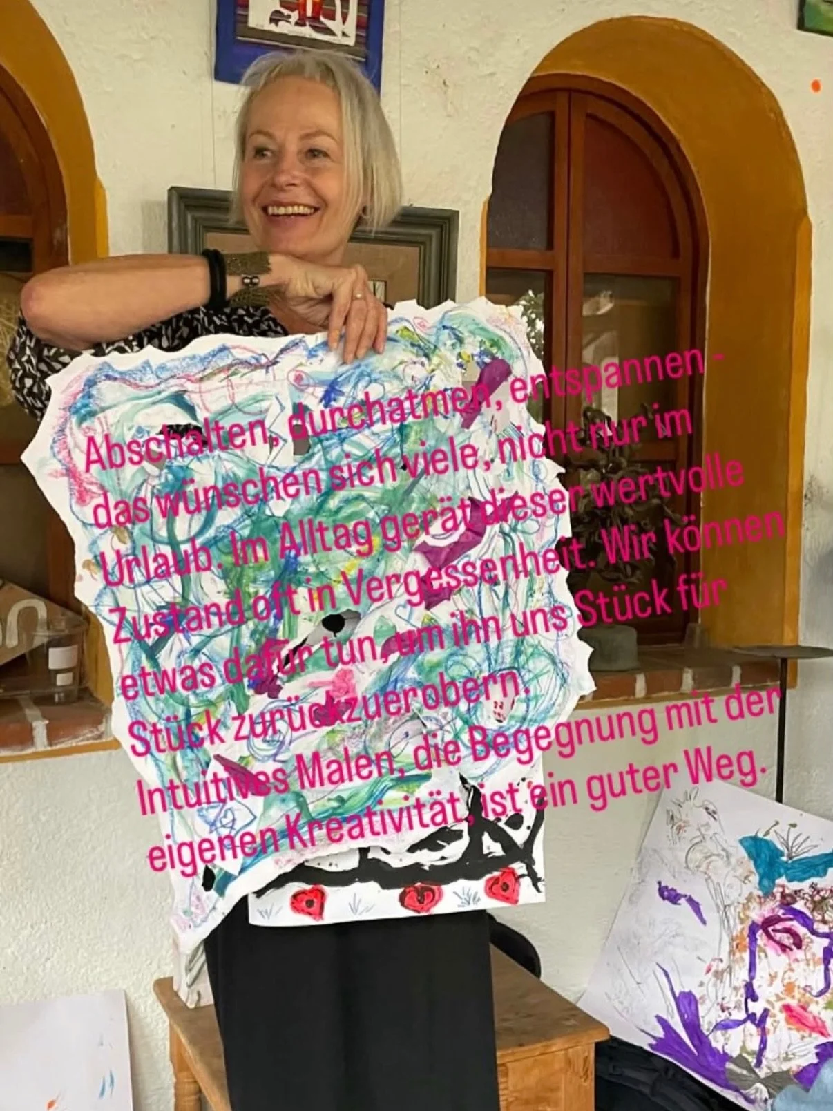 Jorinde Gundula Nisse

Ich genie&szlig;e es, neue Menschen kennenzulernen, meine Workshops sind daher auch als Orte der Begegnung gedacht. Es freut mich, meinen Klient:innen und Workshop-Teilnehmer:innen eine fundierte Begleitung und Beratung anbiete