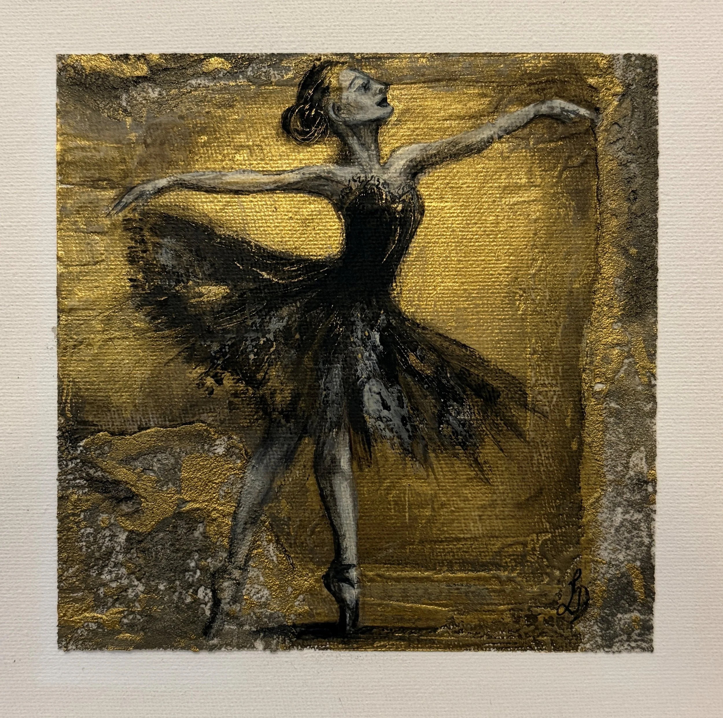 AVAILABLE -  "Gilded Grace" Mixed Media 2026