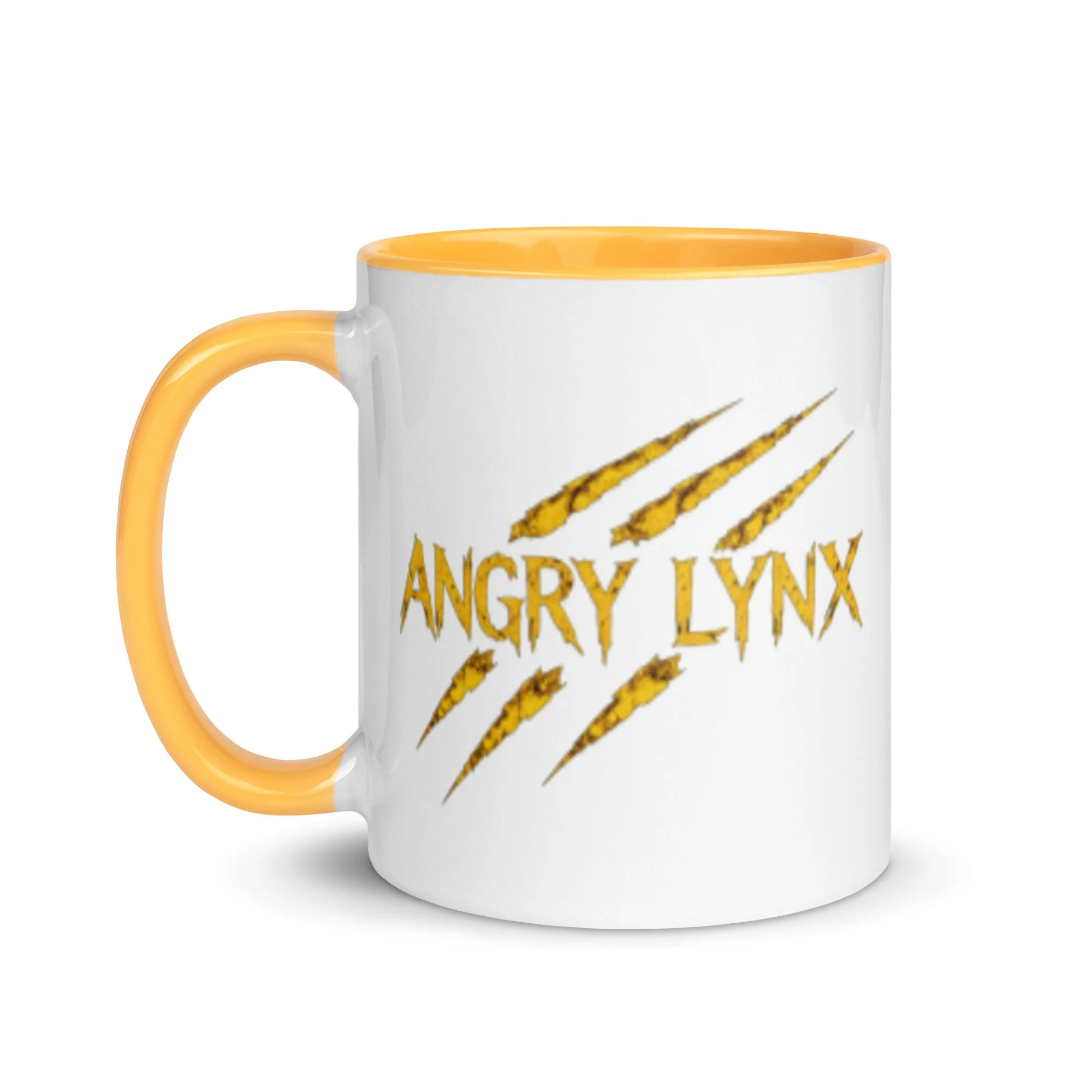Angry Lynx Mug with Color Inside