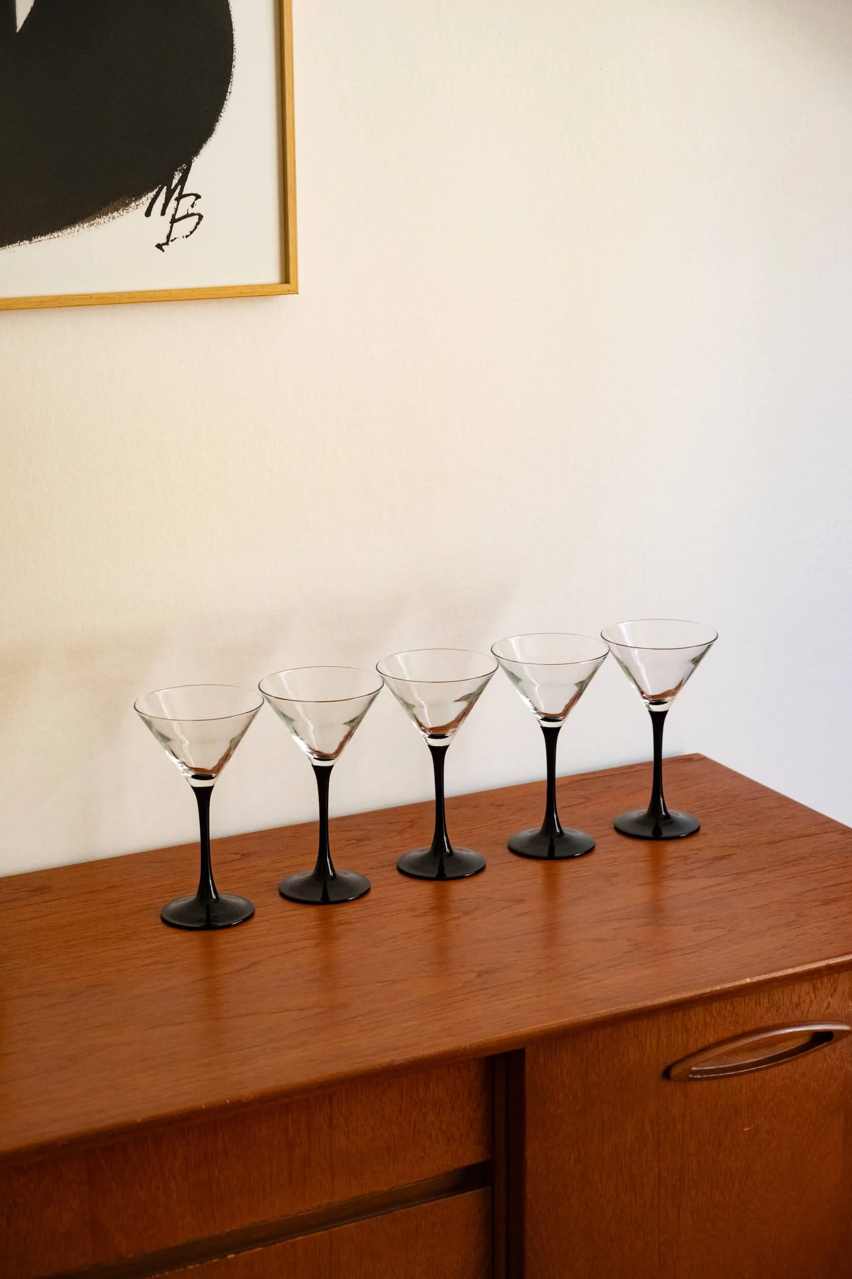Ensemble de 6 verres à cocktail Luminarc - Années 70