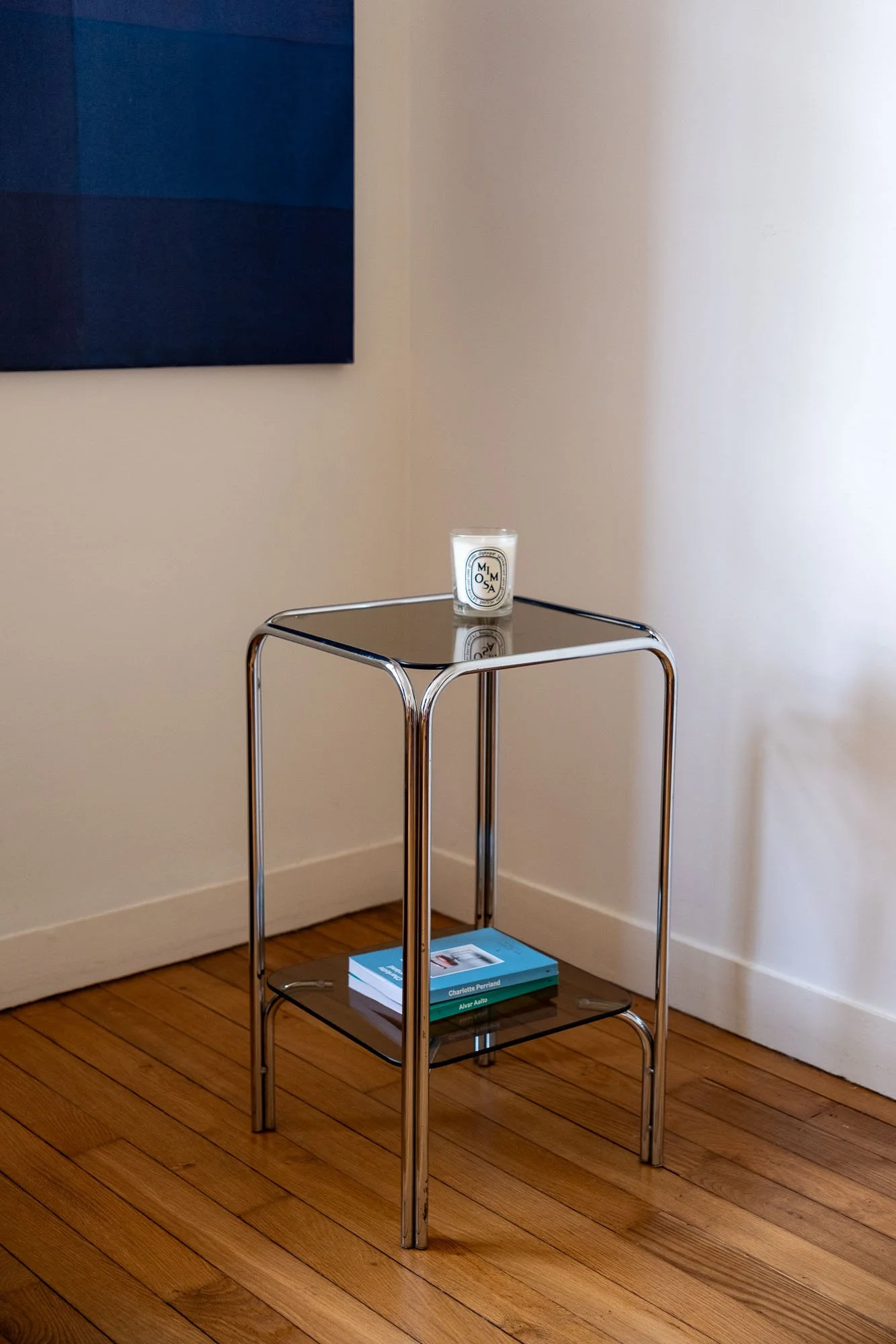 Table-d'appoint-chrome-verre-fumé-vintage-Années-70-Pupilles-Vintage-Rennes14.jpg