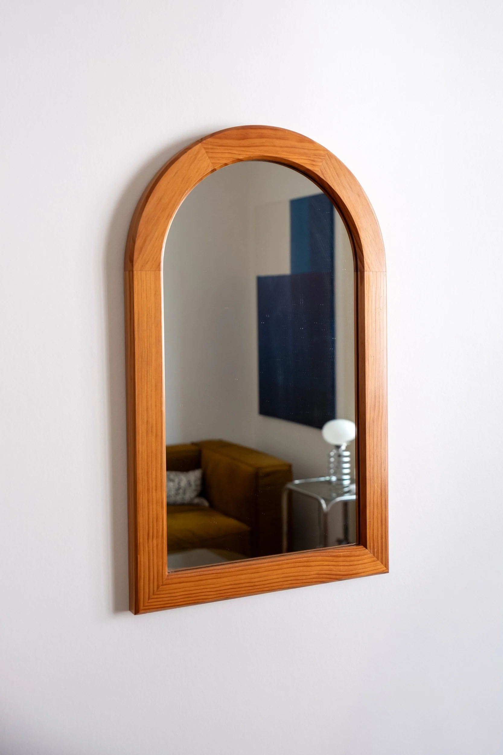 Miroir en pin massif - Années 70