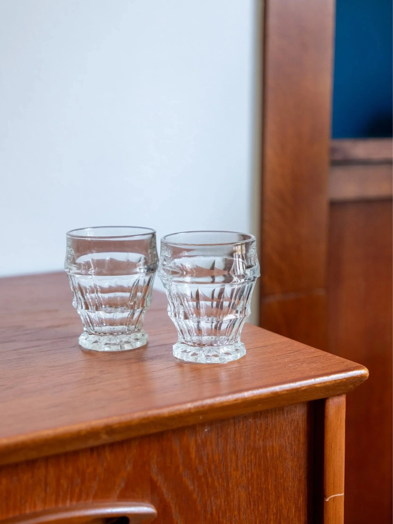 paire de verres en verre transparent et en parfait état