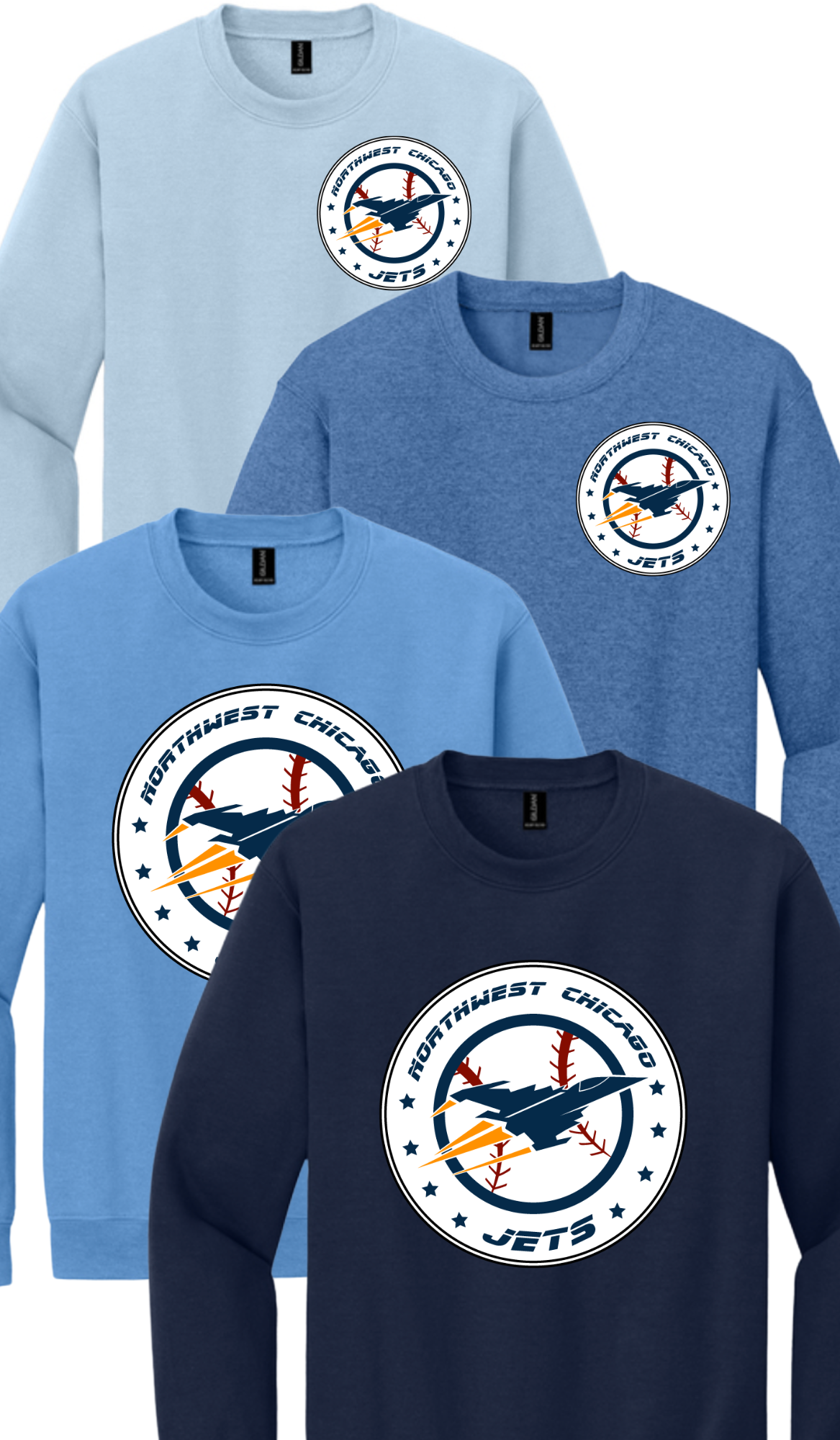 NWC Jets Gildan Crewneck Sweatshirt