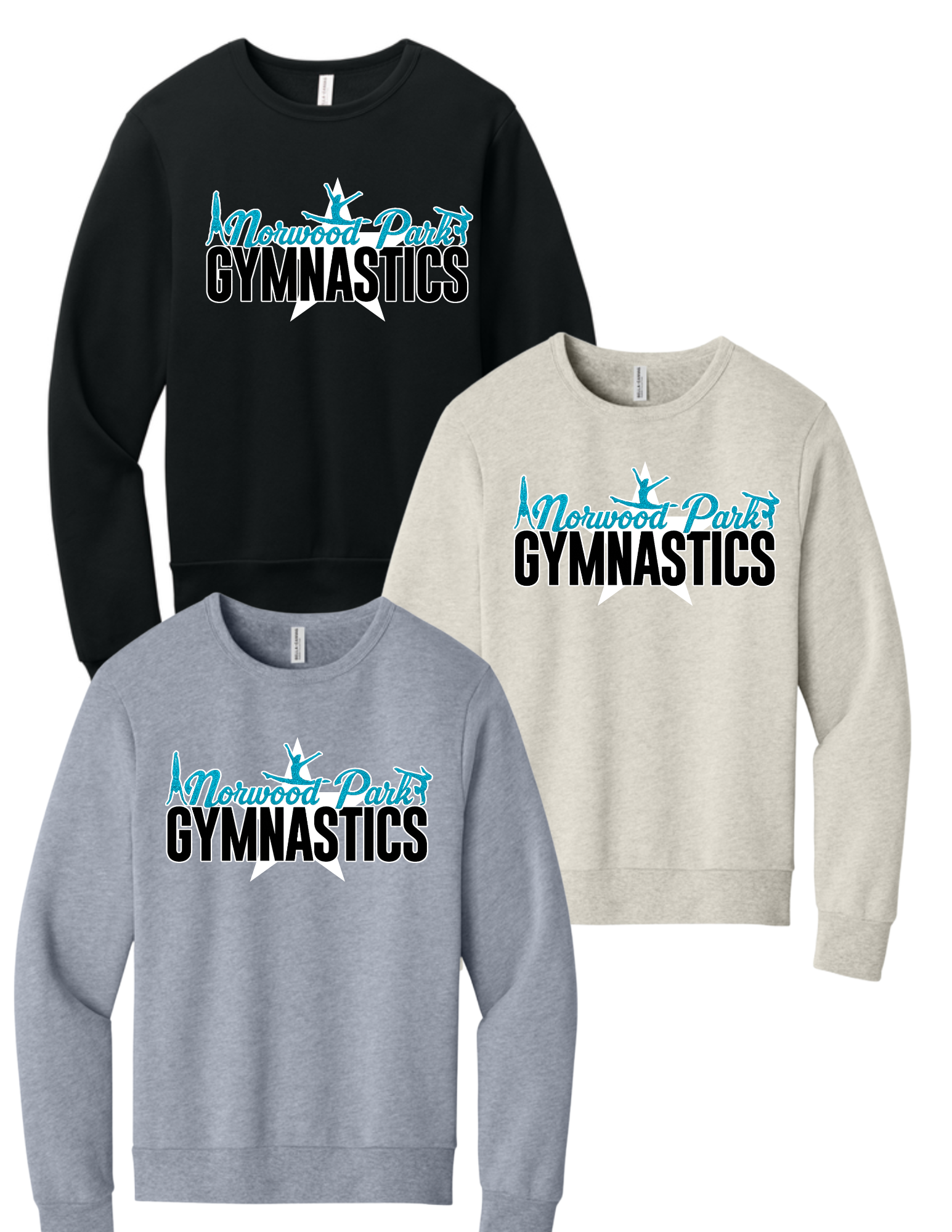 NP Gymnastics Bella Canvas Crewneck Sweatshirt
