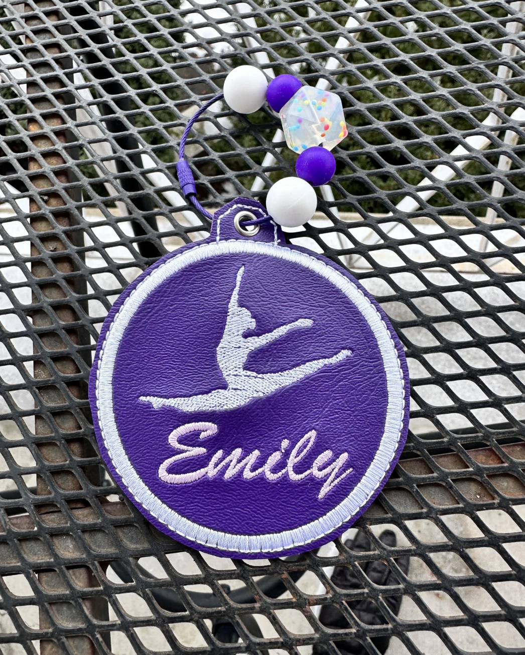 EMBROIDERED GYMNASTICS BAG TAG