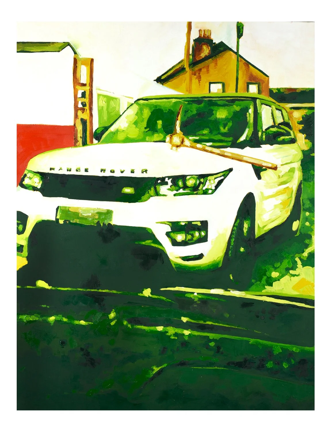 Road Rage, 2025. 44"x60", Oil on Canvas.