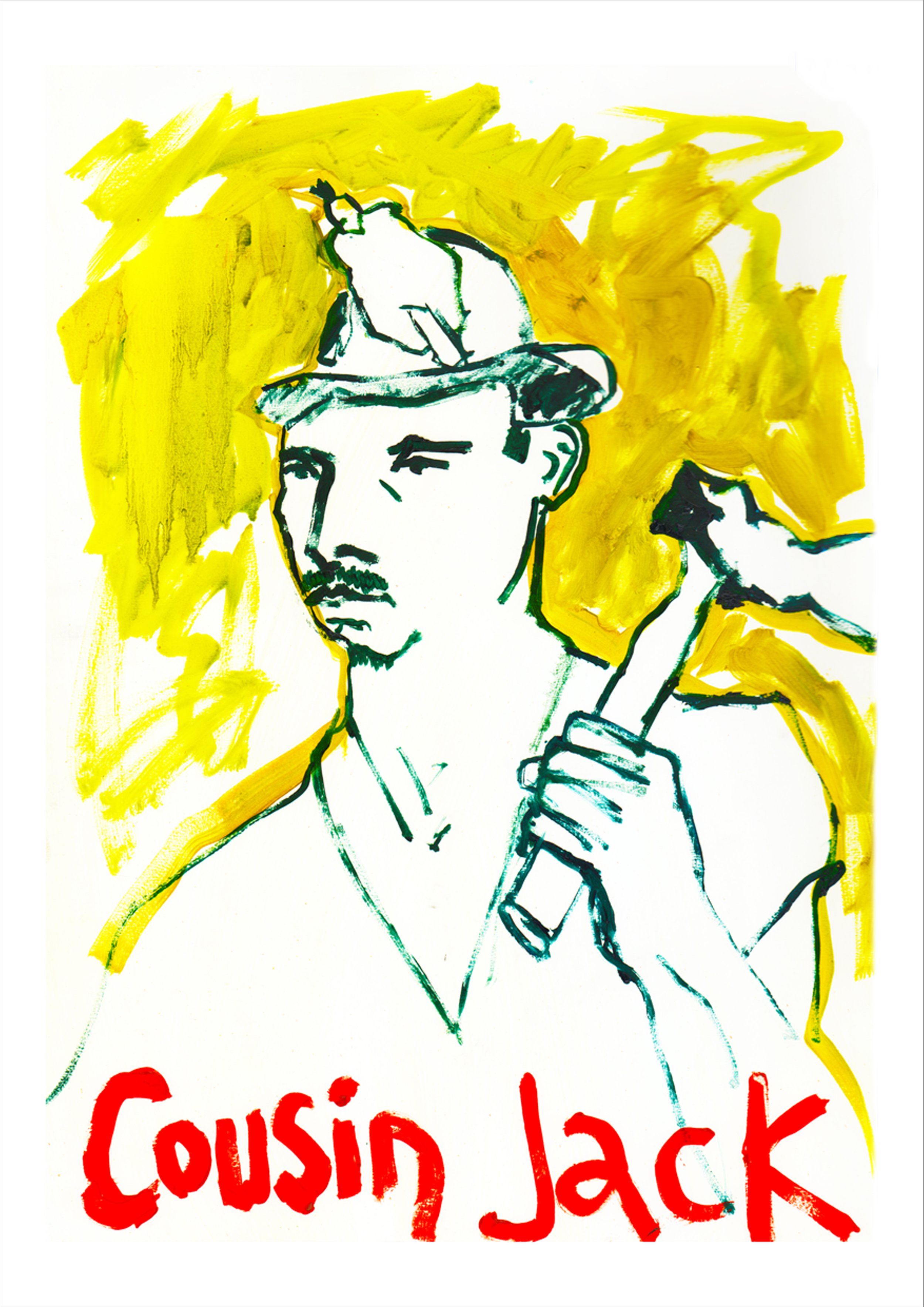 Cousin Jack, 2025, Oil on A2  paper.