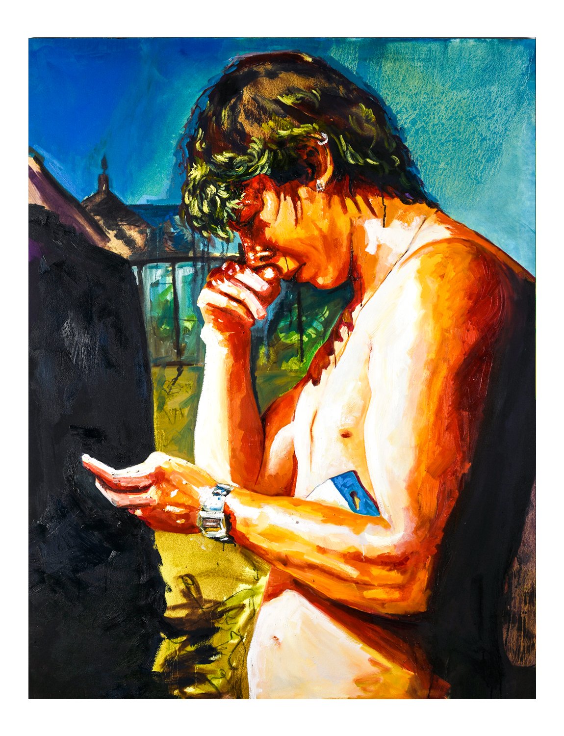 Sam, 2025. 44"x60", oil on canvas.
