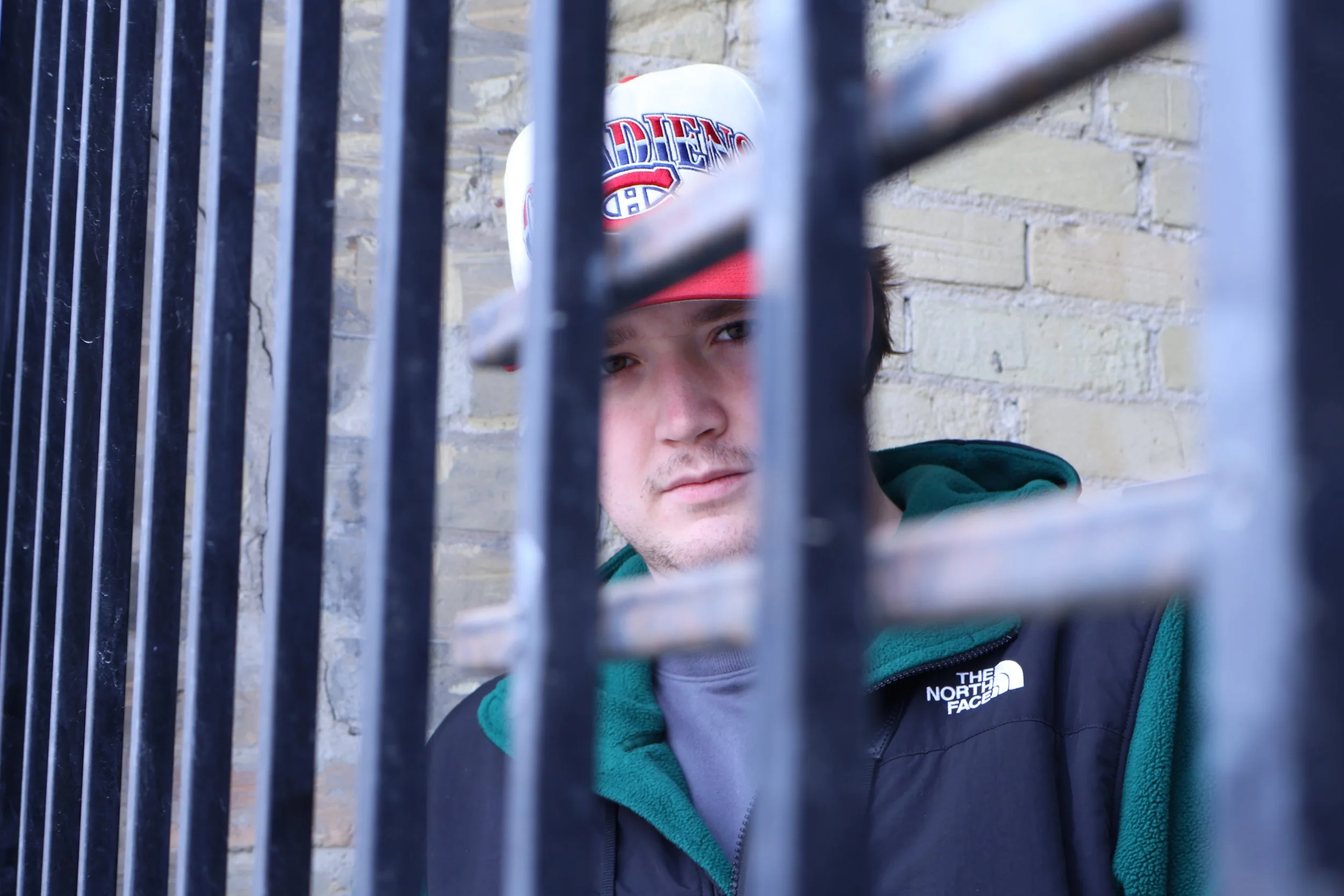 A cool shot of a friend of mine set behind bars - this is his mixtape cover in the making.