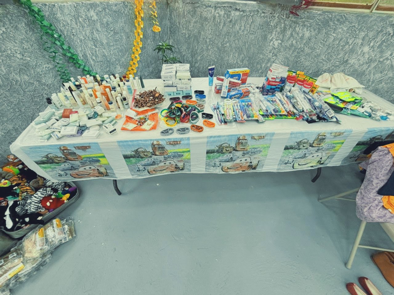 Our school distributes much-needed hygienic supplies to our students, their families, and neighbors.