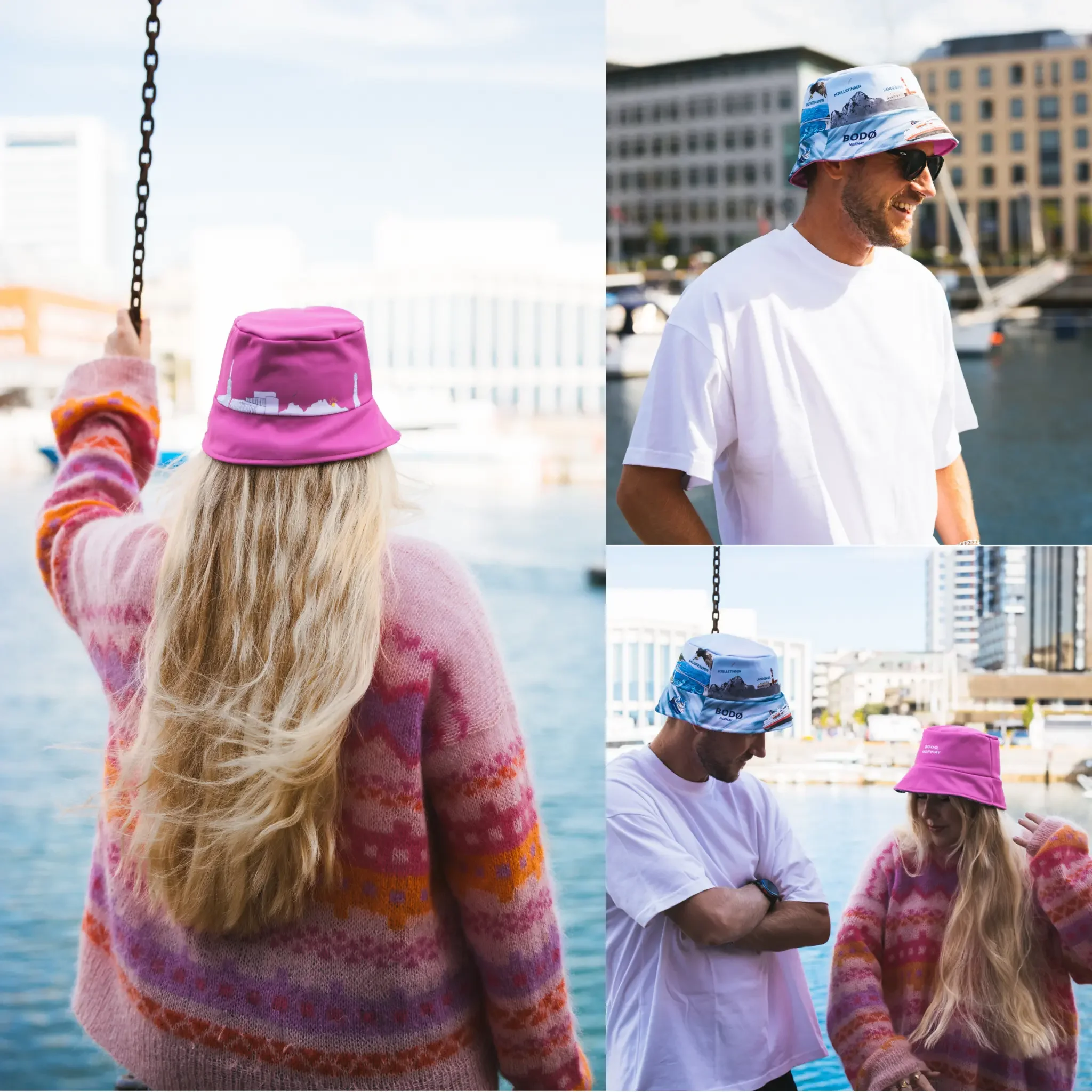 Årets bøttehatt designet av Kræm for Bodø Energi, støtter Fellesverket ungdomsinitiativ fra Røde Kors under Parkenfestivalen 2024