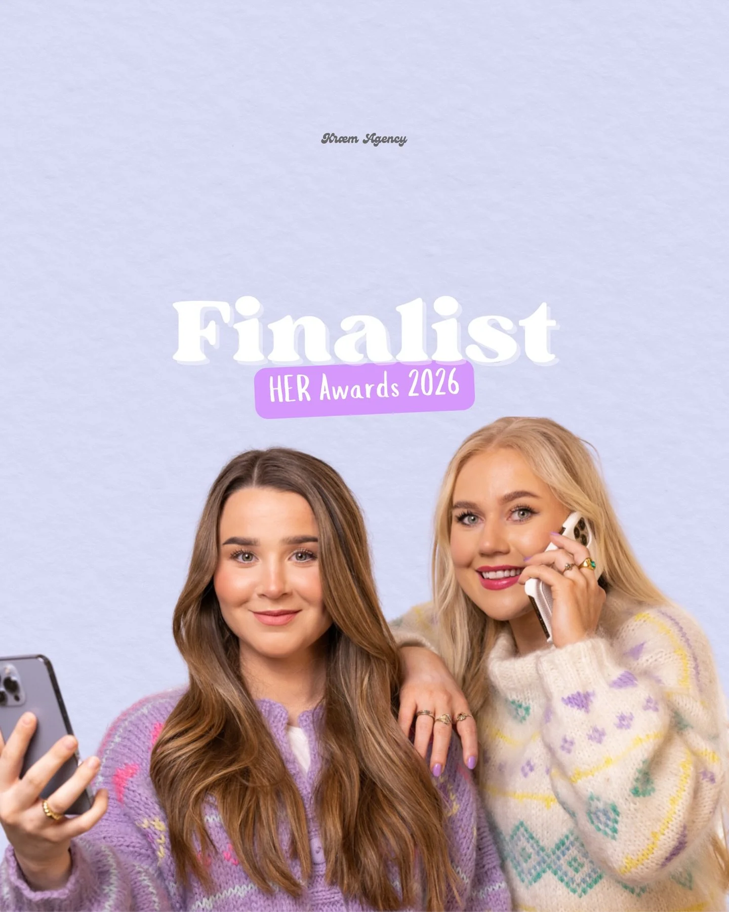 Det er s&aring; g&oslash;y &aring; dele enda en milep&aelig;len med dere 💕🥳

Kr&aelig;m er finalist i &Aring;rets SoMe / Innholdsbyr&aring; under HER Awards 2026! ✨

Tusen takk til alle som har stemt oss frem som en av de 10 finalistene &ndash; det