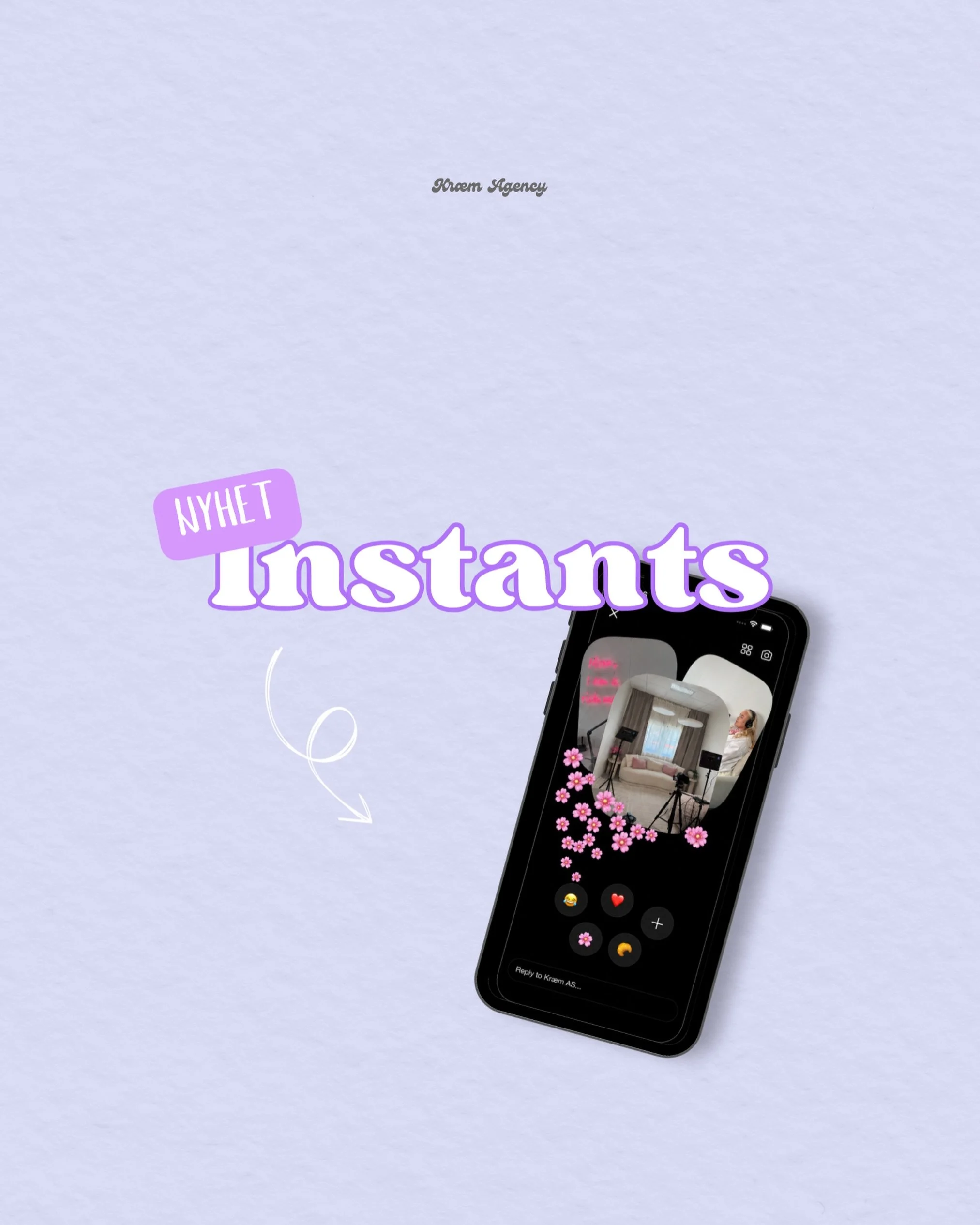 NYHET! Instagram har lansert Instant 📸

Du kan n&aring; sende spontane bilder direkte til n&aelig;re venner via innboksen din. Bildene forsvinner etter visning, men lagres i arkivet ditt i ett &aring;r.

Slik funker det:
&rarr; G&aring; til innbokse