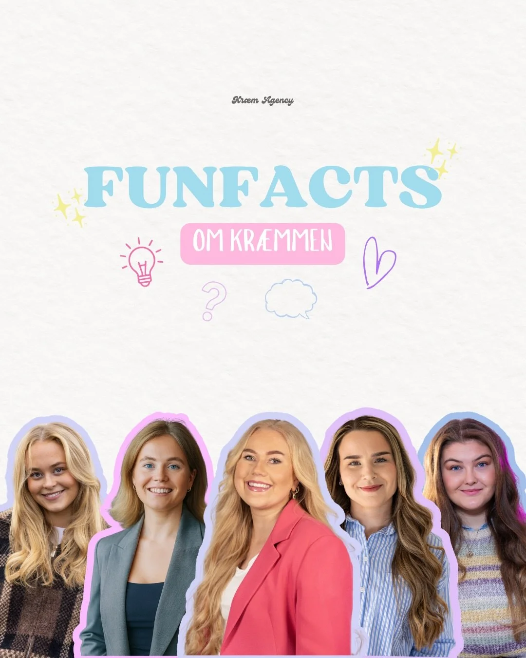 Du tror kanskje du kjenner oss i Kr&aelig;m&hellip; men gj&oslash;r du egentlig det? 👀

Vi har gravd frem noen funfacts om gjengen bak skjermene, kameraene og de gode id&eacute;ene.

Bli litt bedre kjent med oss💕