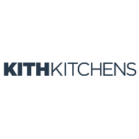 Logo of Kith Kitchens with the word 'KITH' in blue and 'KITCHENS' in black.