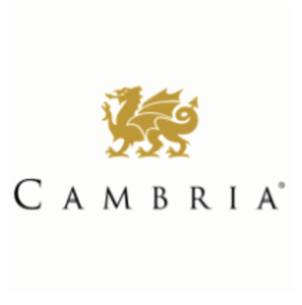 A golden dragon above the word 'Cambria' in black text.