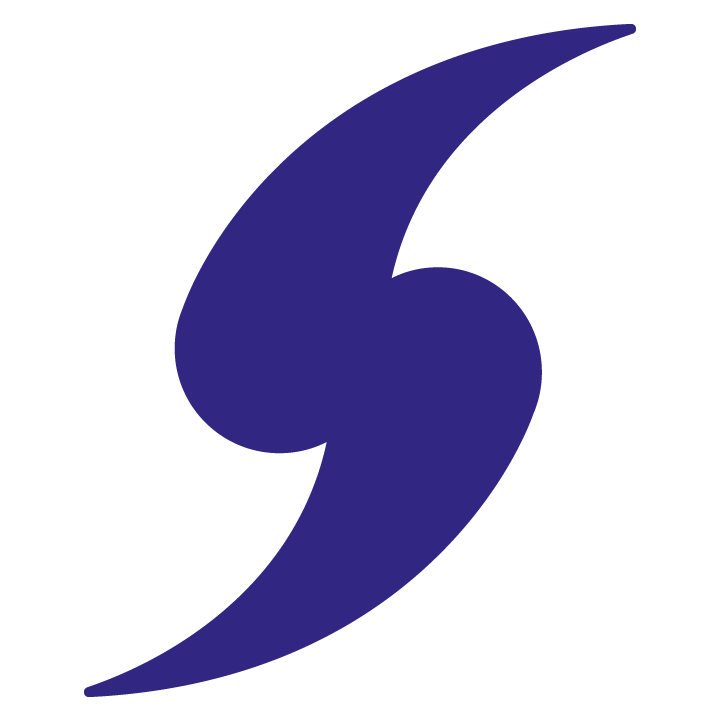 Logo de Microsoft Entreprise, une virgule d'une couleur bleu foncé avec un fond blanc.