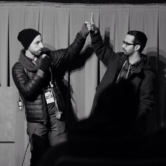 John Pope and Sergio Salgado at the Forced Perspective premiere at the Cleveland International Film Festival