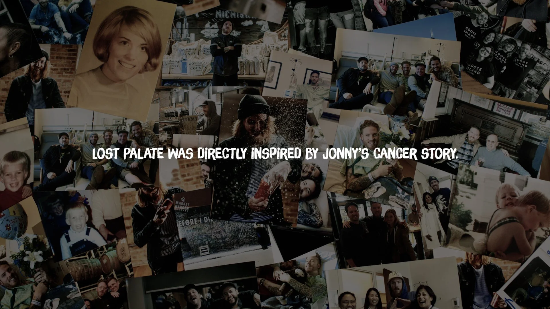 Production still, photographs laid out on a coffee table