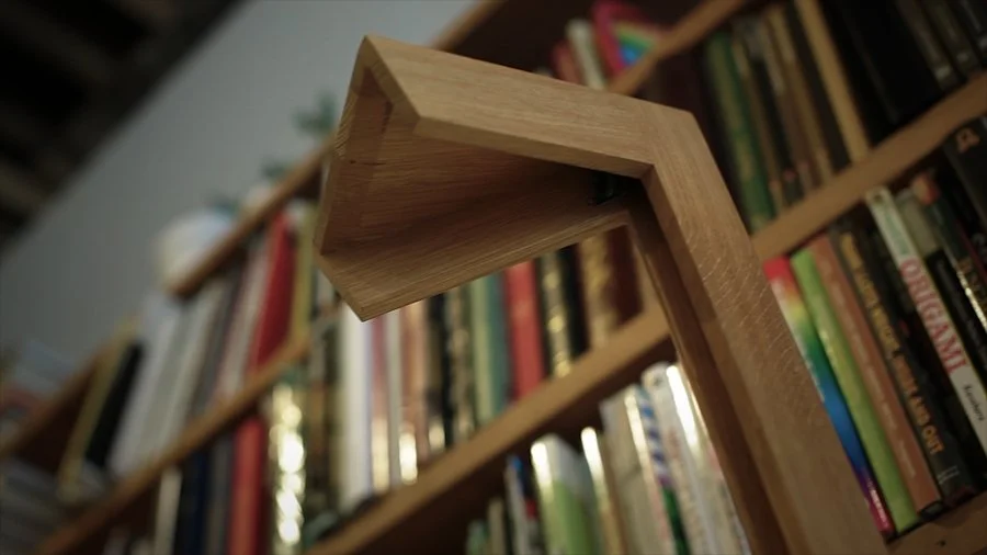 Stand Design lamp close up