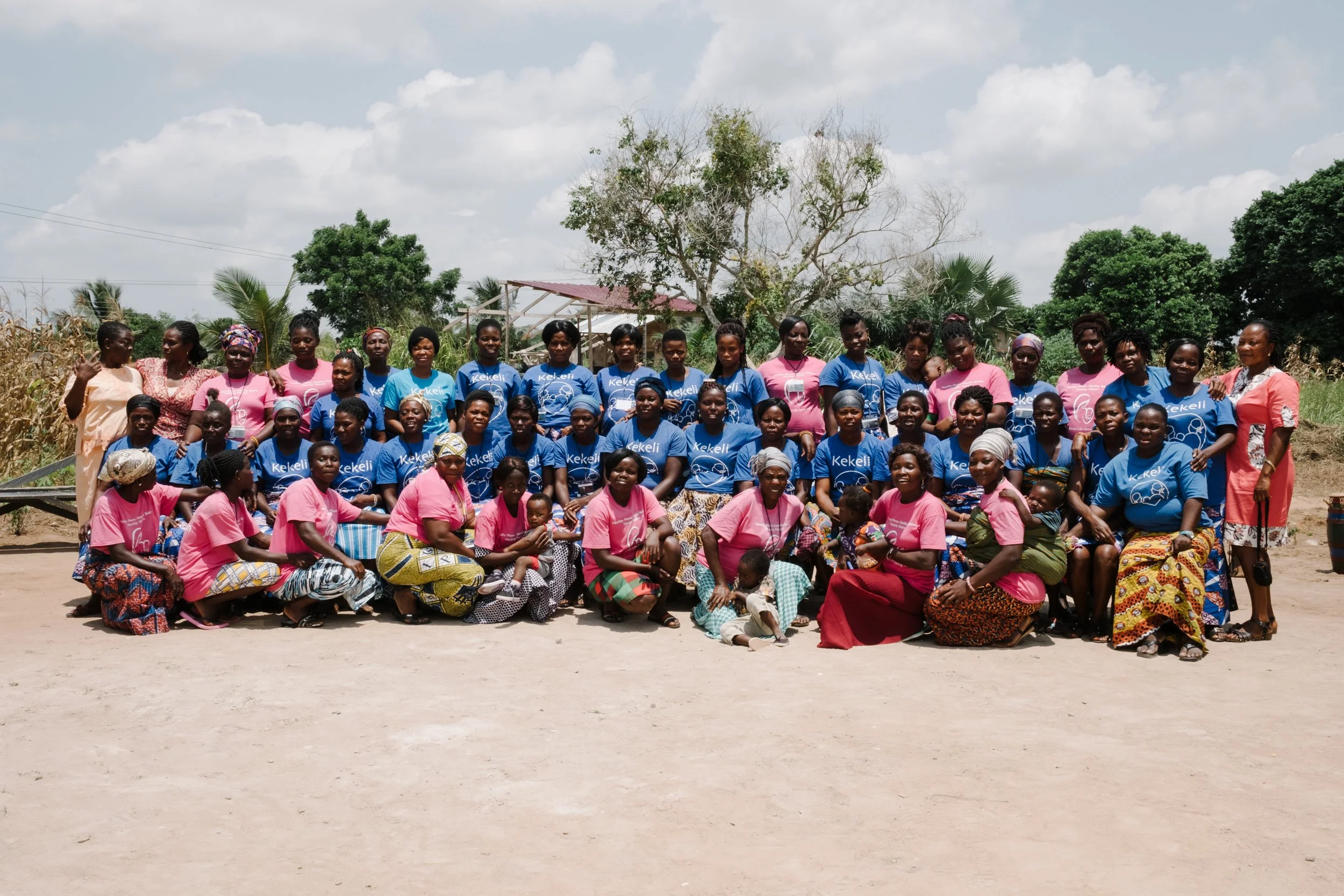 Kekeli community health promoters class photo