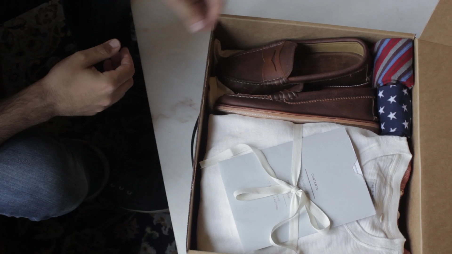 Closeup of Trunk Club box