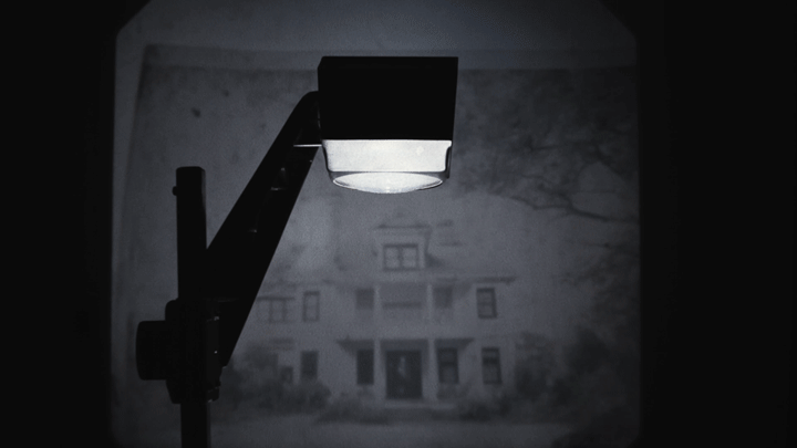 Old school overhead project lamp