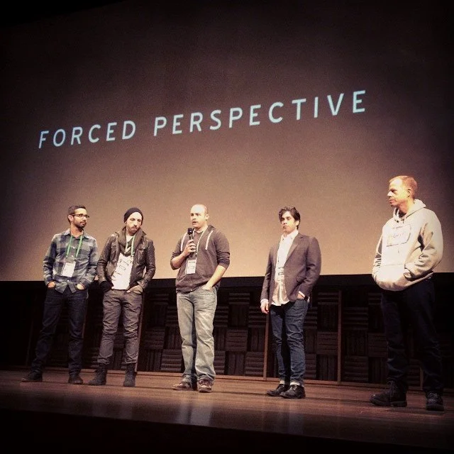 The Forced Perspective crew at the premier