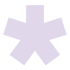 A purple star-shaped symbol on a black background