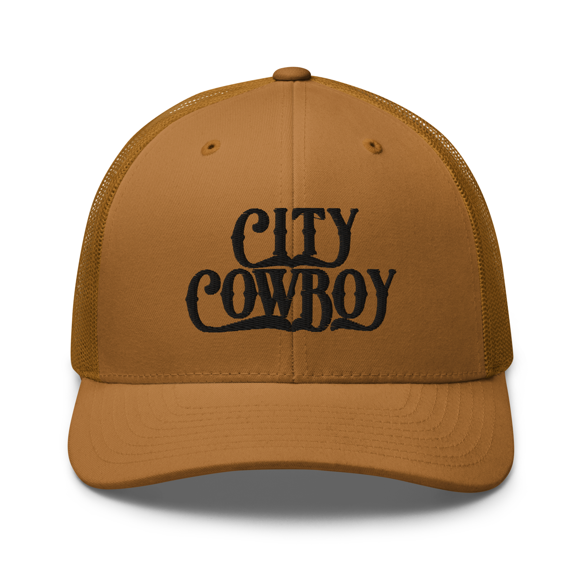 City Cowboy Trucker Cap - BLACK LETTERS