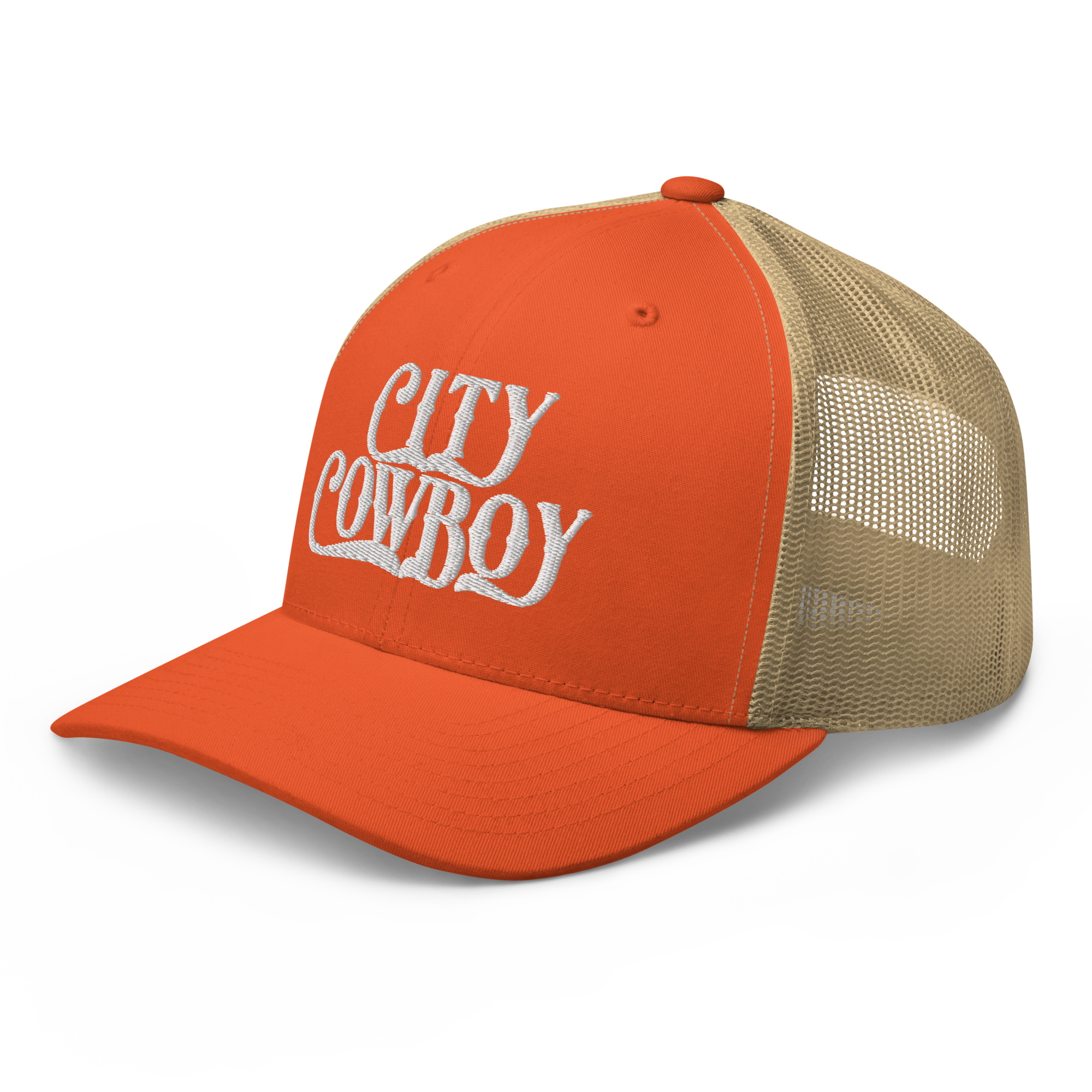 retro-trucker-hat-rustic-orange-khaki-left-front-6a132057ed56d.png