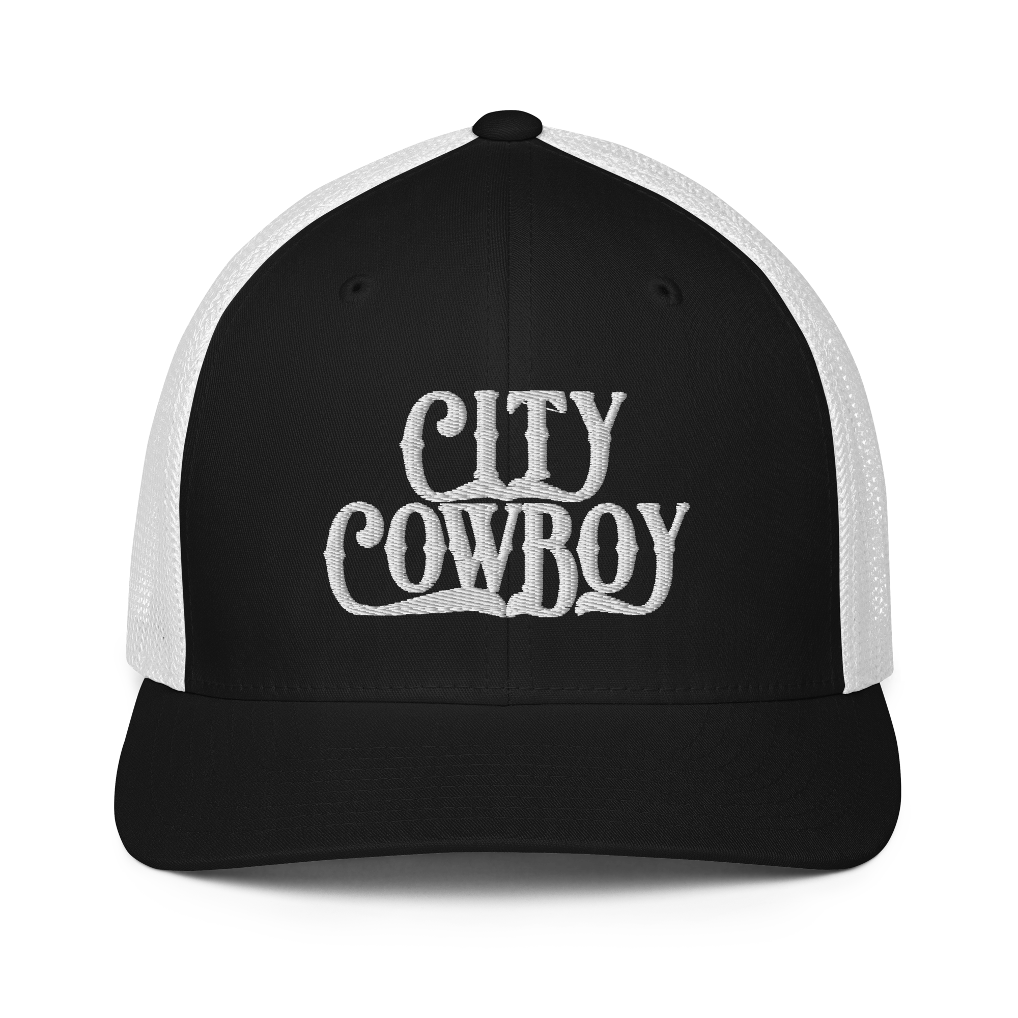 City Cowboy Trucker Cap - WHITE LETTERS