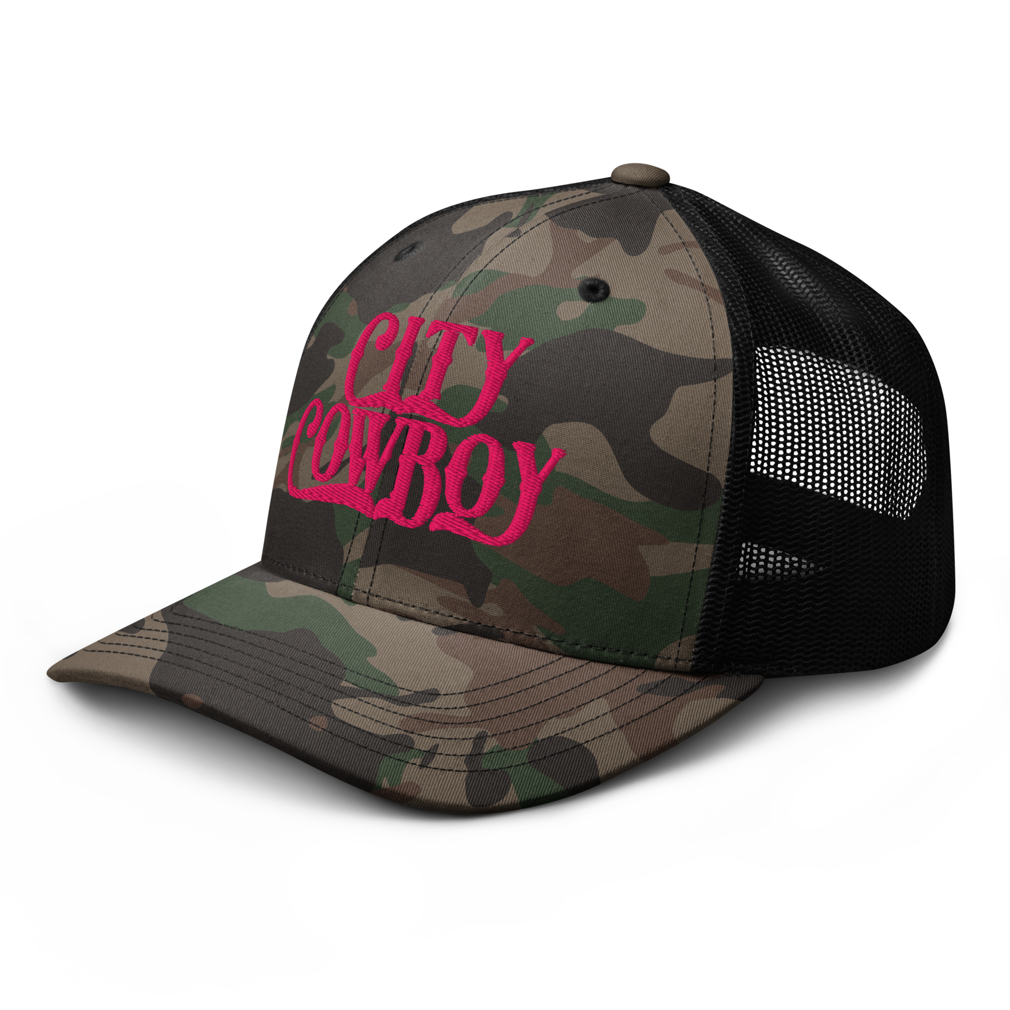 camouflage-trucker-hat-camo-black-left-front-6a131f7e4c15f.png