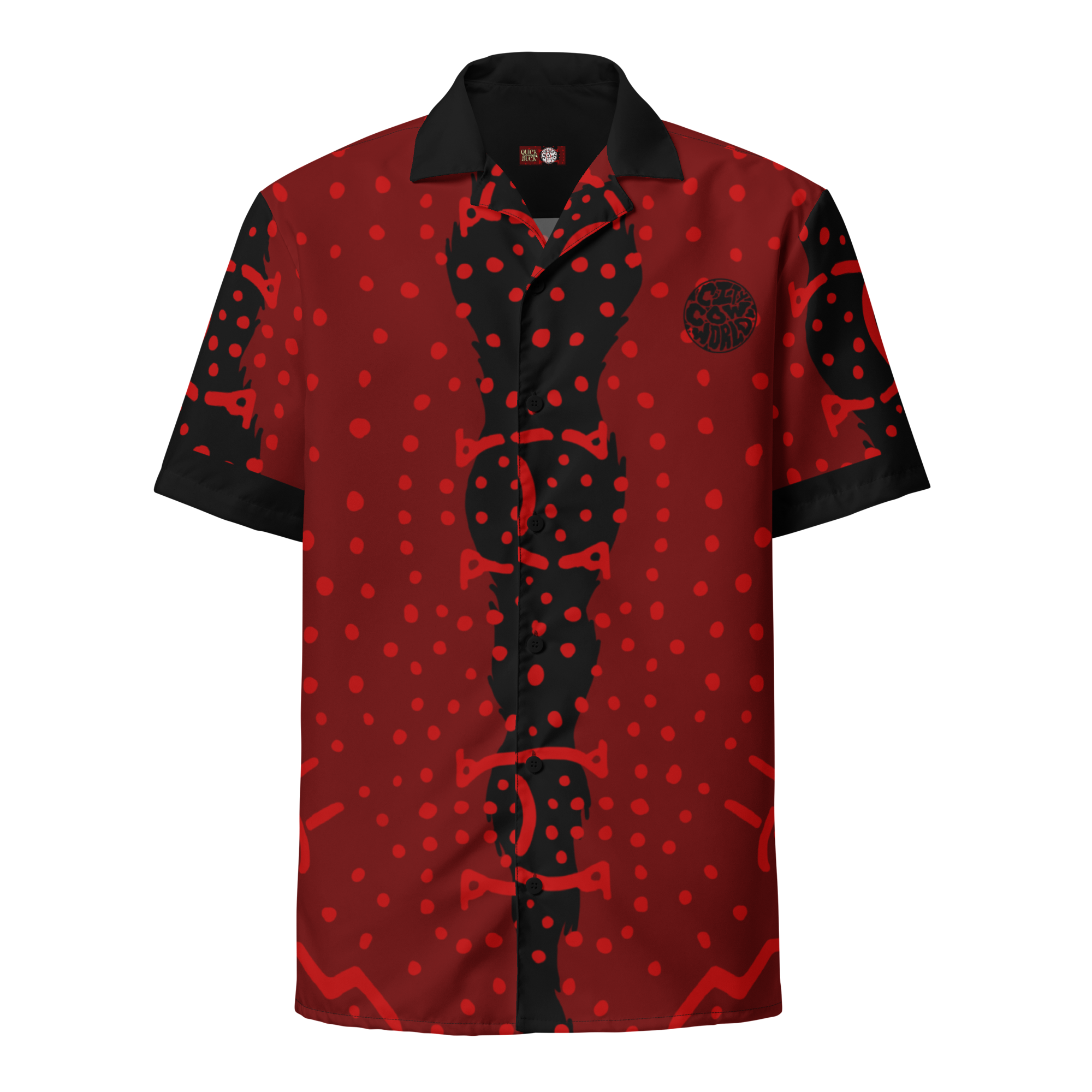 QUICK BUCK BUTTON UP - RED