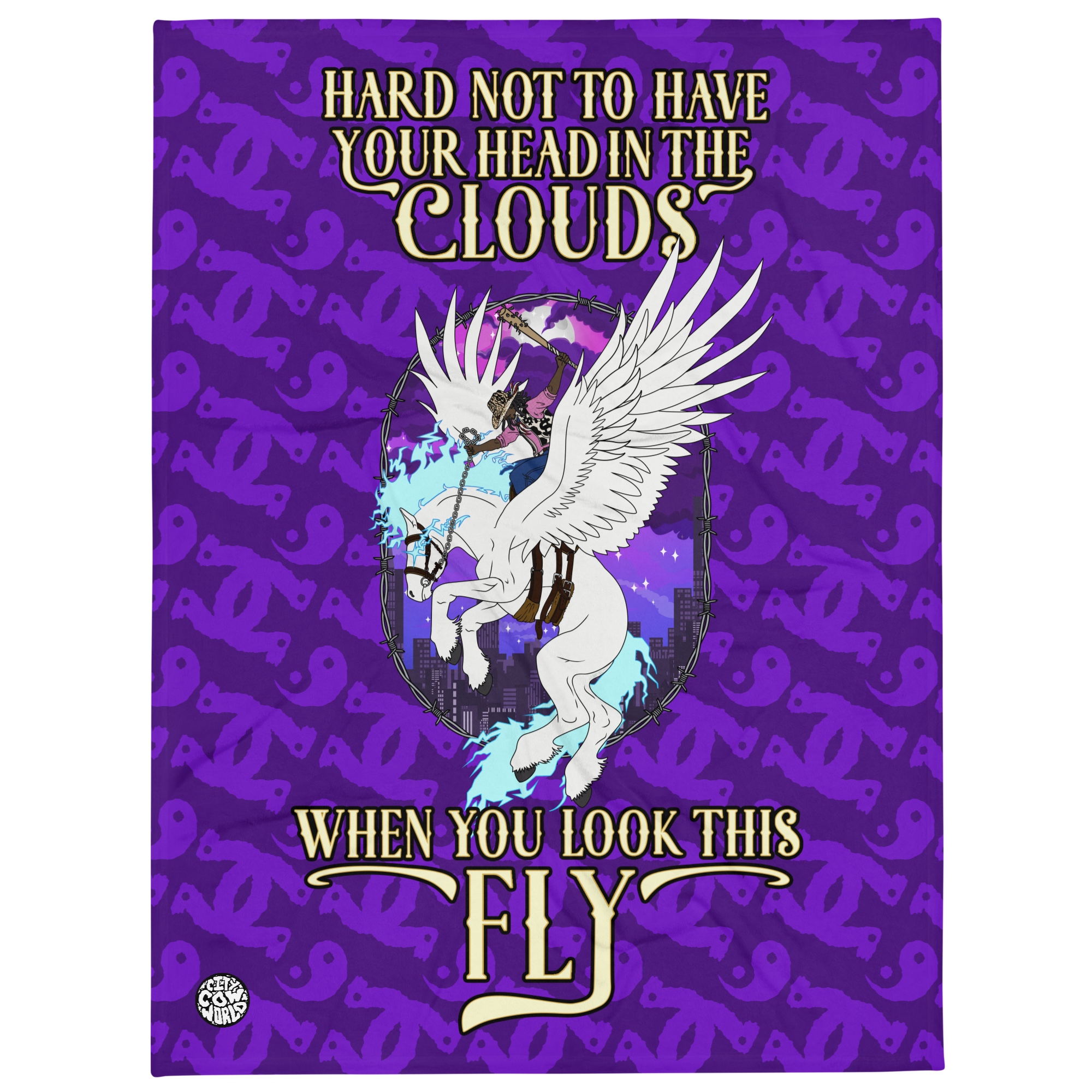 FLY HORSE - Throw Blanket