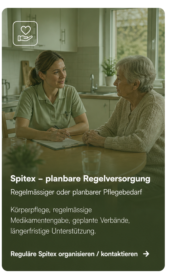 Spitex-Finder für planbare Pflege öffnen